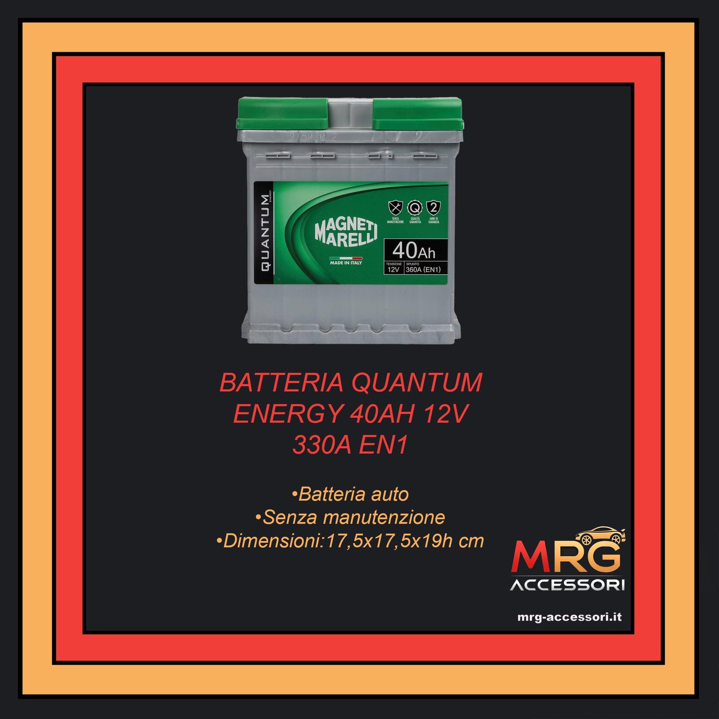 Magneti Marelli Batteria Quantum Energy 40AH 12V 330A EN1