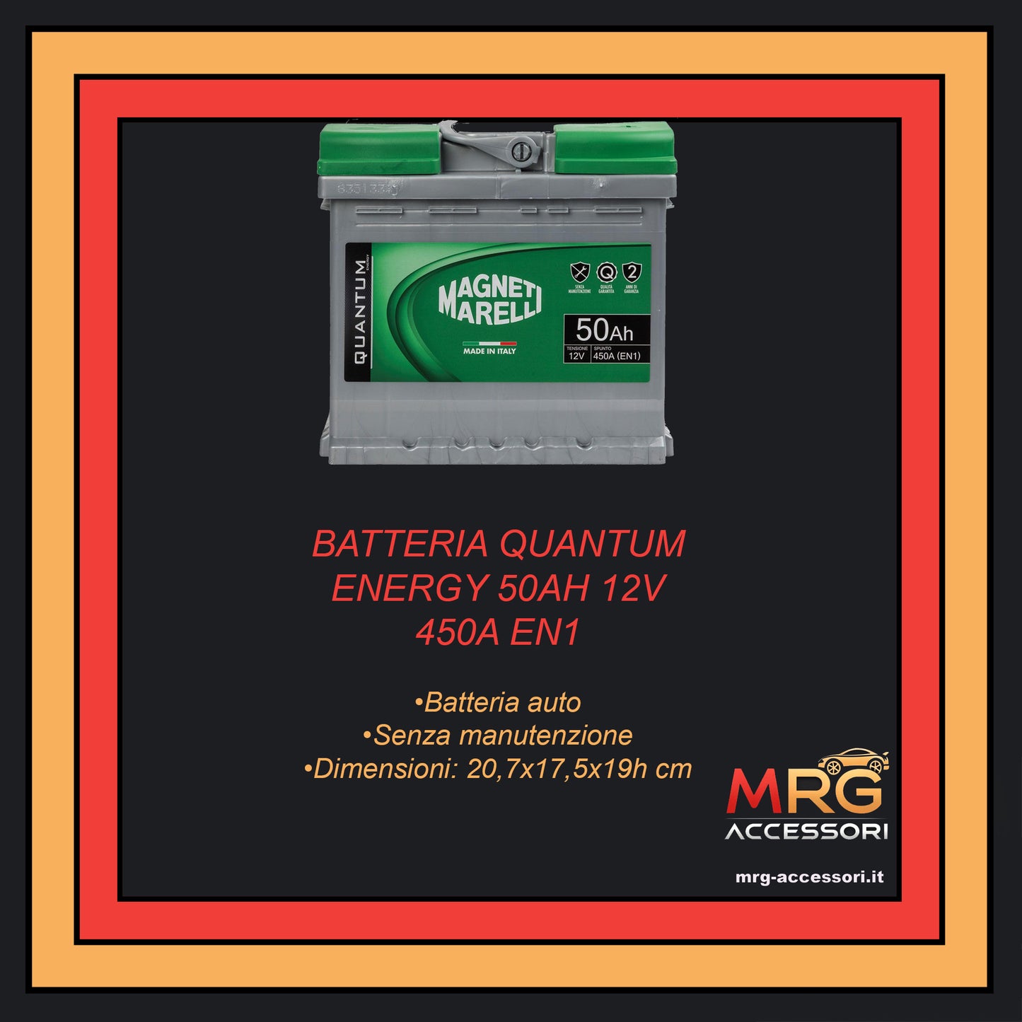Magneti Marelli Batteria Quantum Energy 50AH 12V 450A EN1