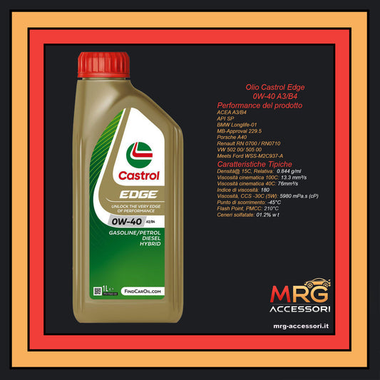 Castrol Edge  0W-40 A3 B4 1LT