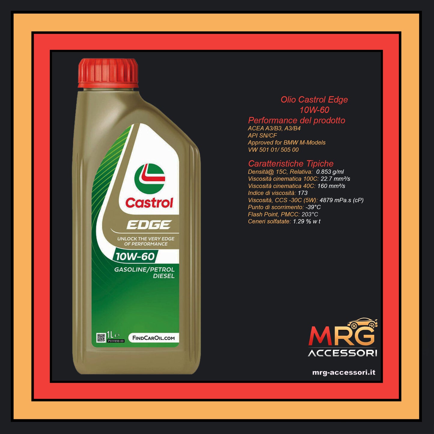 Castrol Edge  10W-60  1LT